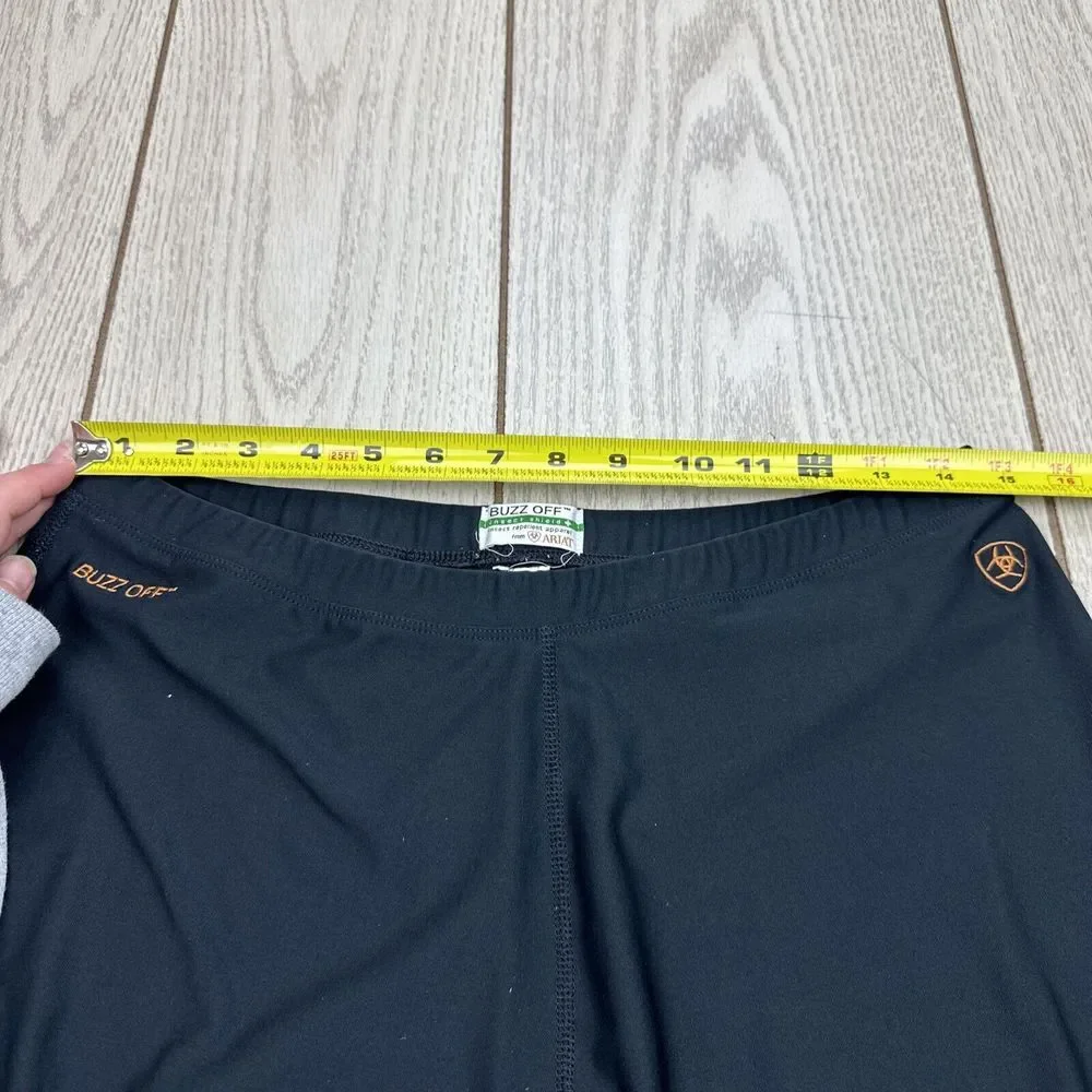 Buzz Off Insect Shield From Ariat‎ Black Leggings Missing Size Tag Equestrian